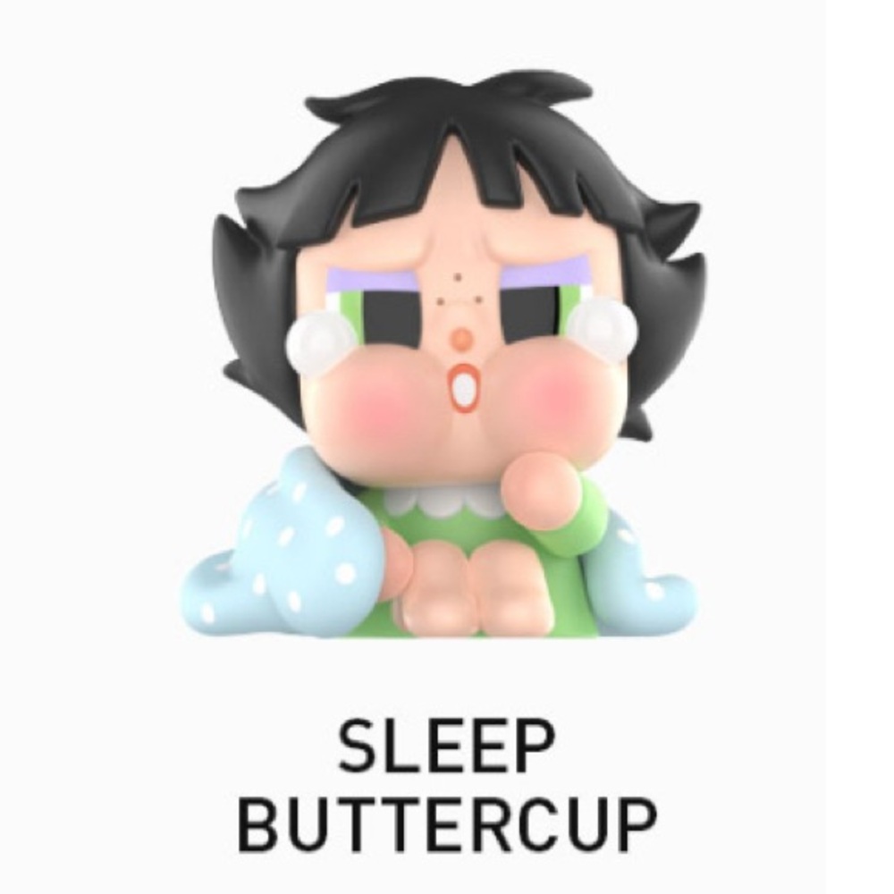 CRYBABY × Powerpuff Girls – Sleep Buttercup Vinyl Figure (Pop Mart Blind Box) 💙 - Picture 4 of 11